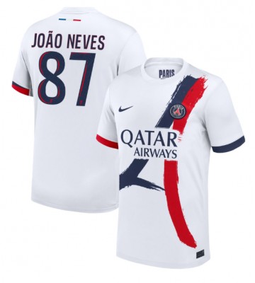 Paris Saint-Germain Joao Neves #87 Replika Udebanetrøje 2024-25 Kortærmet